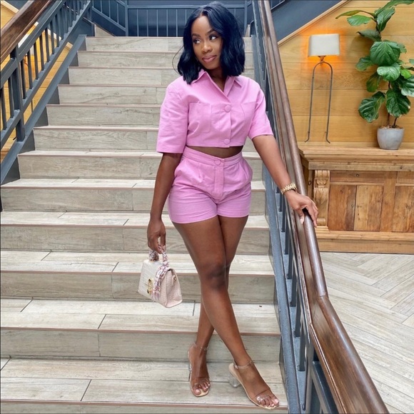 NWT Zara 2-Piece Cropped Button Blazer& Shorts Set - Picture 10 of 16